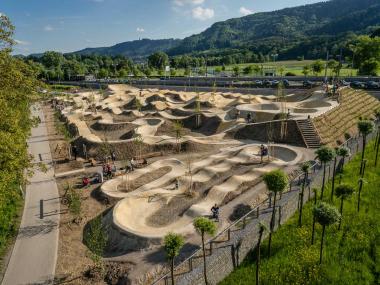 The Bike-Park Allmend also offers bike tracks for children