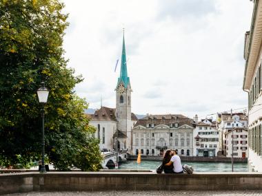 Grossmünsterplatz in Zurich