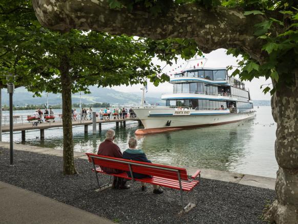 Rapperswil by boat