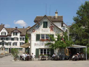 Ristorante Schützenhaus sul Lago di Zurigo a Stäfa, vista esterna