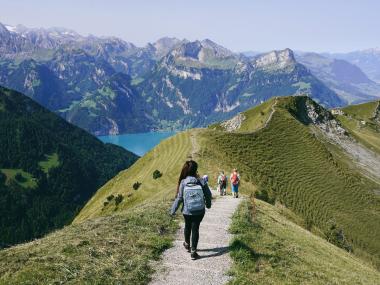 Hiking on Stoos