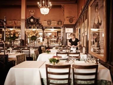 Restaurant Kronenhalle Zurich Interior View