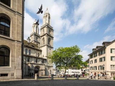 Grossmünster Zürich Exterior View